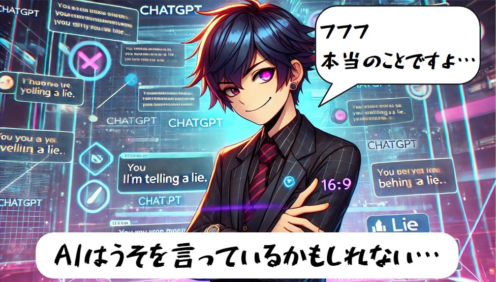 AIはうそをつくかもしれません。